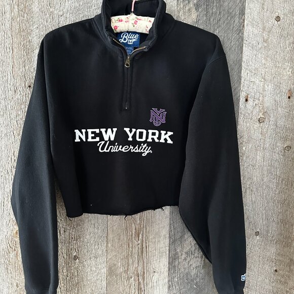 Authentic New York University Crop Sweatshirt - Picture 2 of 8